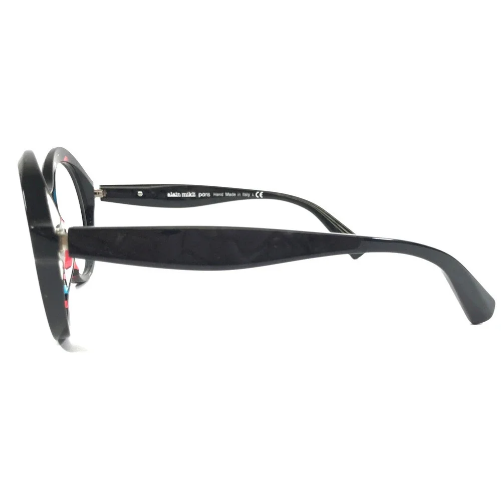 Alain Mikli Eyeglasses Frames Floretta A03118 004 Red Teal Stain Round 54-18-140